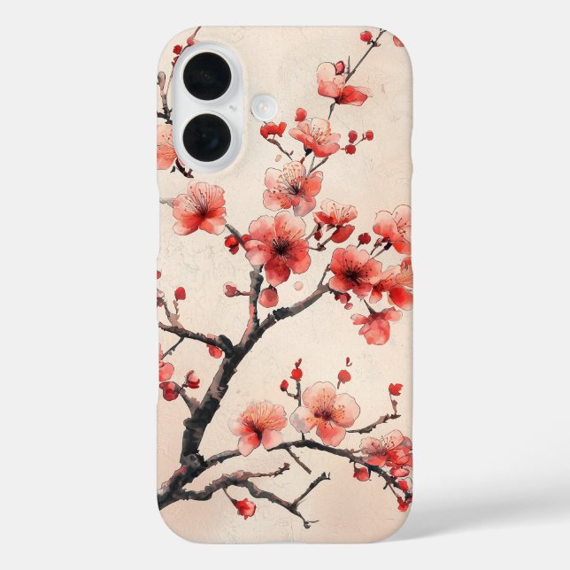 Funda iPhone 16 Sucursal de cerezo (Reverso )