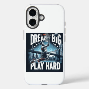 Funda iPhone 16 Sueño grande, juega duro