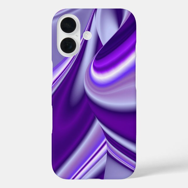 Funda iPhone 16 Sueño púrpura , Abstracto Fantasía Arcoiris (Reverso )