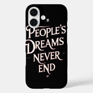 Funda iPhone 16 Sueños de la Gente Nunca Terminan – Anime Motivaci