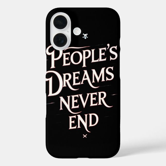 Funda iPhone 16 Sueños de la Gente Nunca Terminan – Anime Motivaci (Reverso )