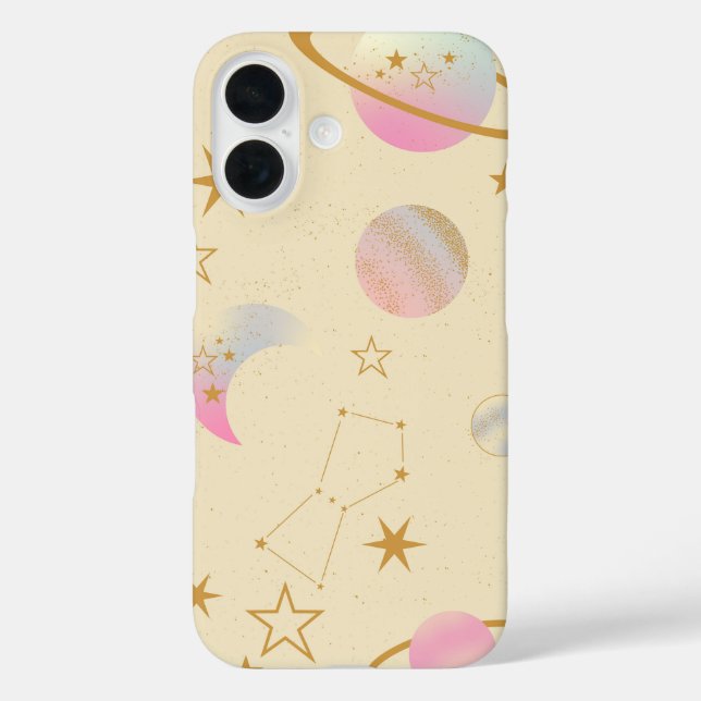 Funda iPhone 16 Sueños estelares - Galaxia suave (Reverso )