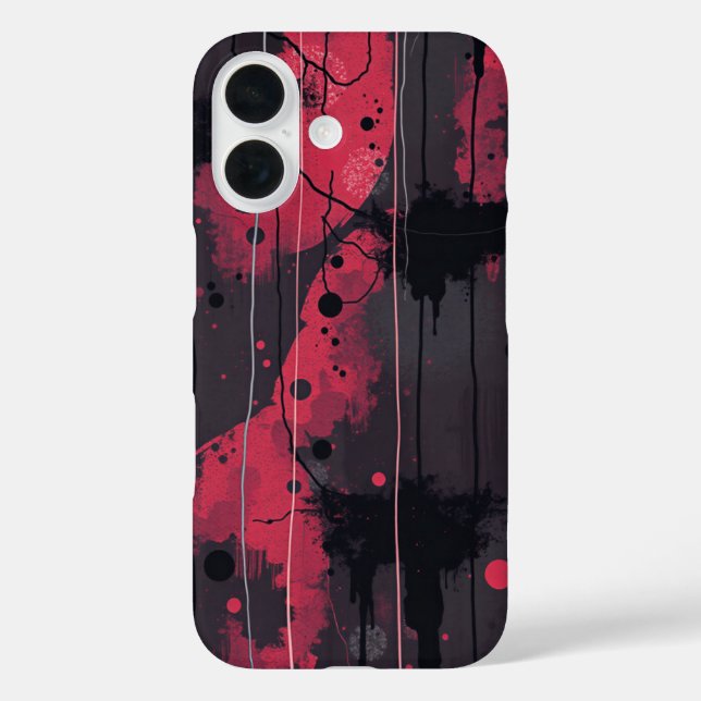 Funda iPhone 16 Sueños mantenidos con tinta: una expresión surreal (Reverso )