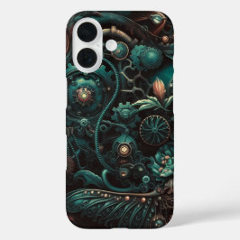 Funda iPhone 16 Sueños mecánicos Elegancia Steampunk en movimiento