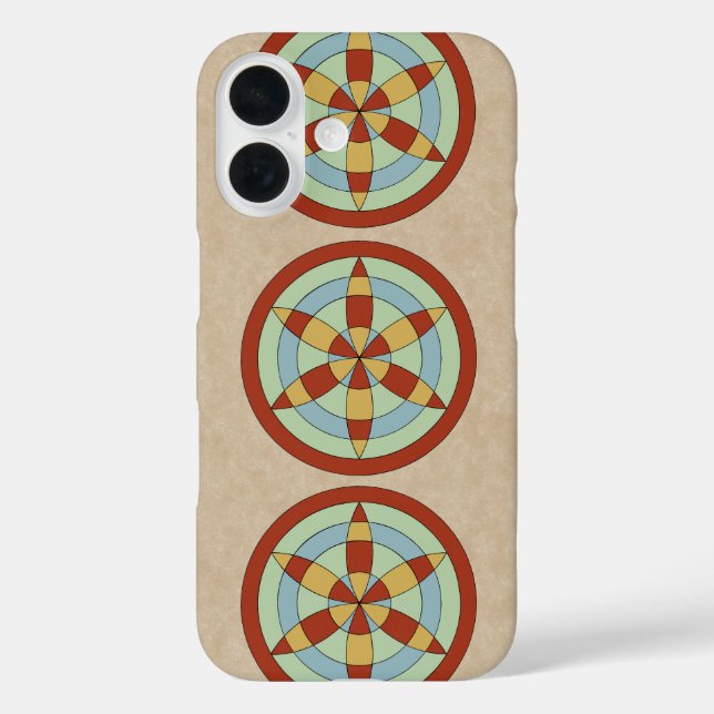 Funda iPhone 16 Suffolk Hexafoil (Daisy Wheel) Witch Mark (Reverso )