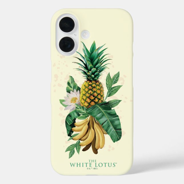 Funda iPhone 16 Suite de piña en el Lotus blanco (Reverso )