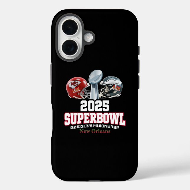 Funda iPhone 16 Súper Bowl de 2025 (Reverso )