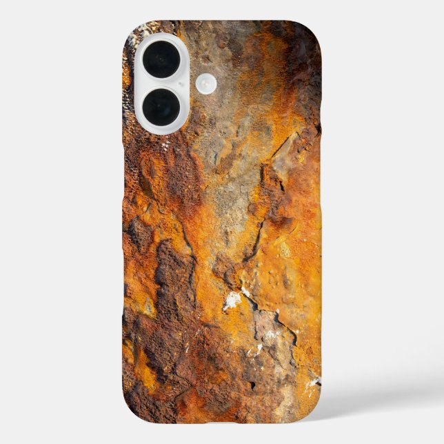 Funda iPhone 16 Superficie metalizado rodada con descascarillado (Reverso )