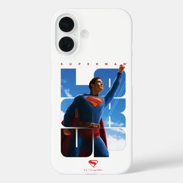 Funda iPhone 16 Superman Look Up Pose (Reverso )