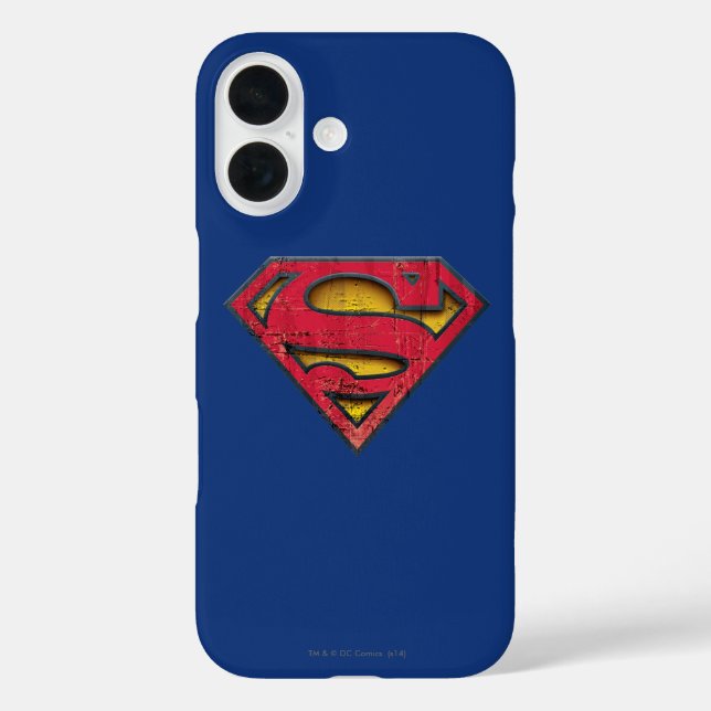 Funda iPhone 16 Superman S-Shield | Logotipo con problemas (Reverso )
