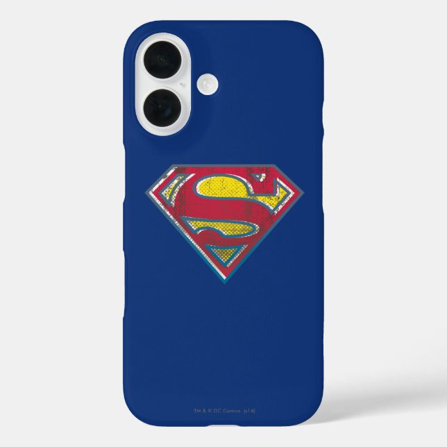 Funda iPhone 16 Superman S-Shield | Logotipo impreso (Reverso )
