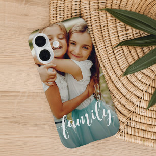Funda iPhone 16 Superposición de script de familia   Foto