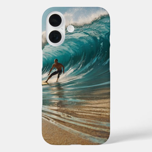 Funda iPhone 16 Surf de verano (Reverso )
