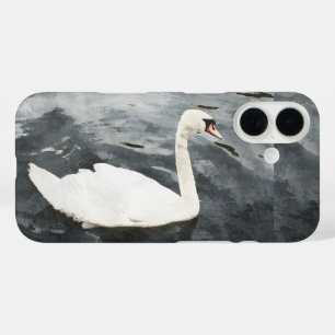 Funda iPhone 16 Swan impresionista