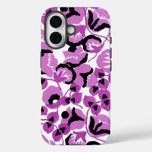 Funda iPhone 16 Sweet Pea (Berry) Arte Refinado