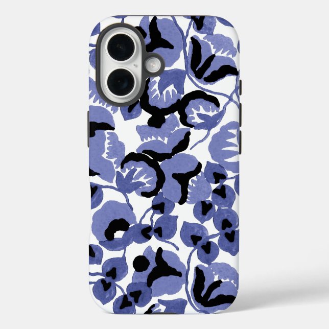 Funda iPhone 16 Sweet Pea (Periwinkle) Fine Art (Reverso )