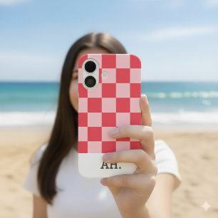 Funda iPhone 16 Tablero monogramado moderno