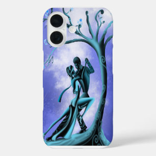 Funda iPhone 16 Tango bajo la luz de la luna: Baile romántico bajo