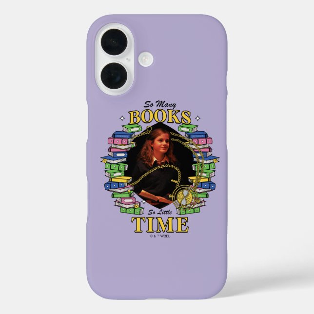 Funda iPhone 16 Tantos Libros, Tan Poco Tiempo (Reverso )