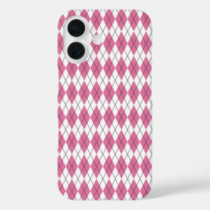 Funda iPhone 16 Tartan de los 70 Rosa Dedito