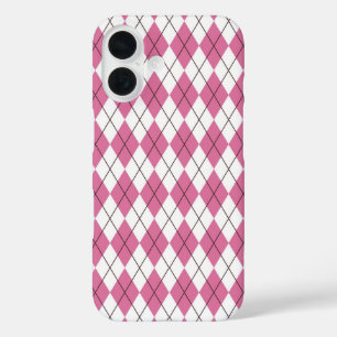 Funda iPhone 16 Tartan de los 70 Rosa Dedito