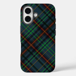 Funda iPhone 16 Tartan en azul, naranja, verde...