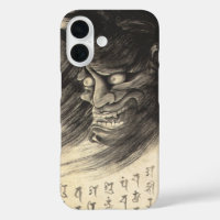 Tatuaje clásico de tinta de demonio japonés vintag
