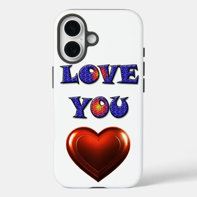 FUNDA iPhone 16 TE AMO (Reverso )