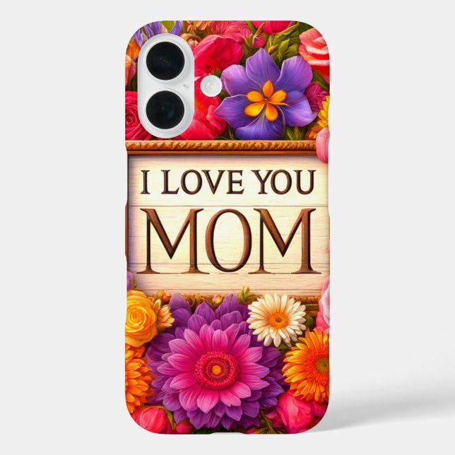 Funda iPhone 16 Te Amo El Estuche De Teléfono De Mamá (Reverso )