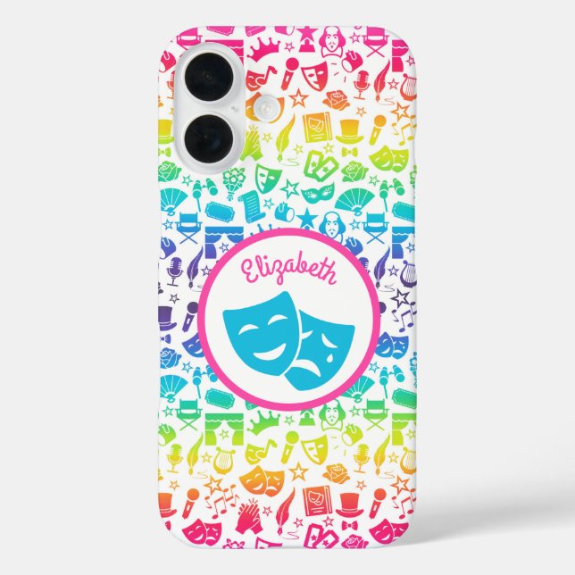 Funda iPhone 16 Teatro Lover Rainbow iPhone / estuche para iPad (Reverso )