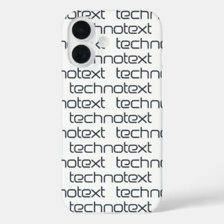 Funda iPhone 16 Technotext Techno Text Logo