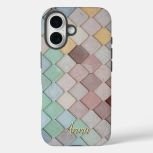 Funda iPhone 16 Tejido colorido Personalizado
