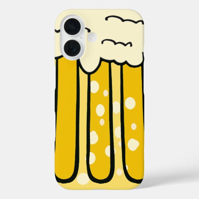 Funda iPhone 16 Teléfono de Cerveza (Reverso )