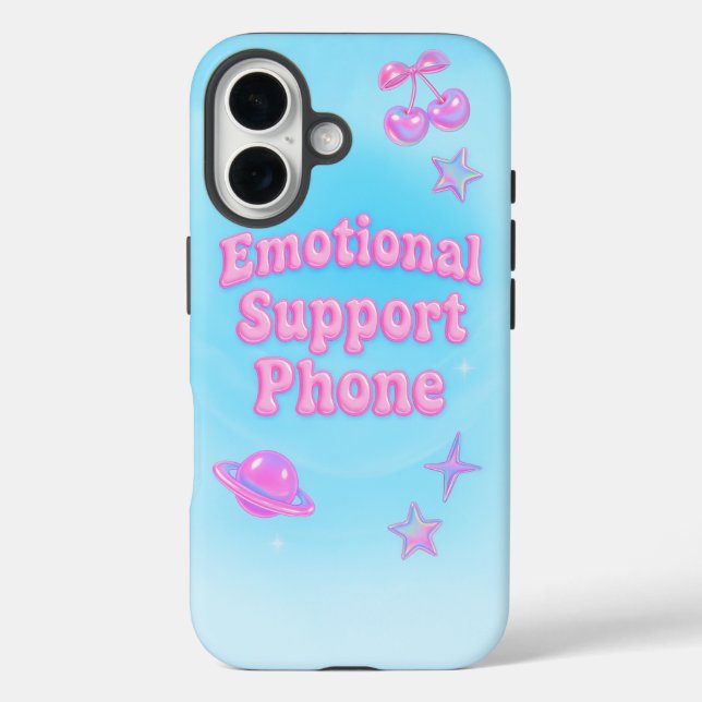 Funda iPhone 16 Teléfono de soporte emocional (Reverso )