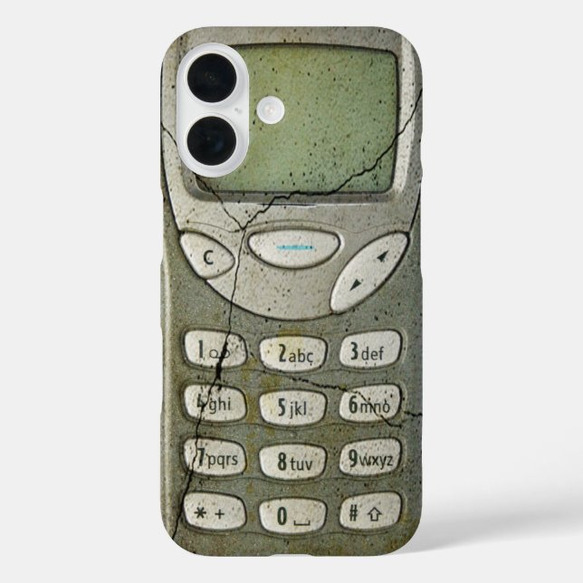 Funda iPhone 16 Teléfono móvil antiguo (Reverso )
