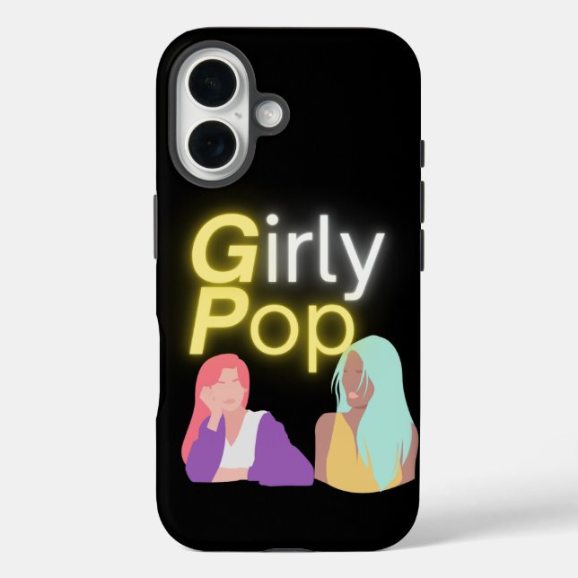 Funda iPhone 16 Teléfono pop femenino (Reverso )
