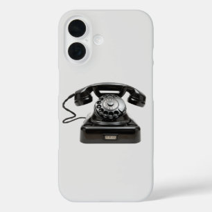 Funda iPhone 16 Teléfono Vintage Número de teléfono del Personaliz