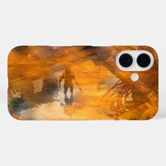 Funda iPhone 16 TEMPLO DE NÁUTICA/HIPERIÓN Ciencia Ficción,Sci-Fi (Reverso (Horizontal))