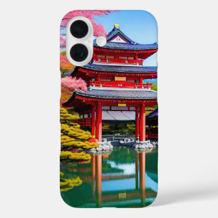Funda iPhone 16 Templo japonés