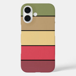 Funda iPhone 16 Temporada De Caída Colores De Tono De La Tierra En