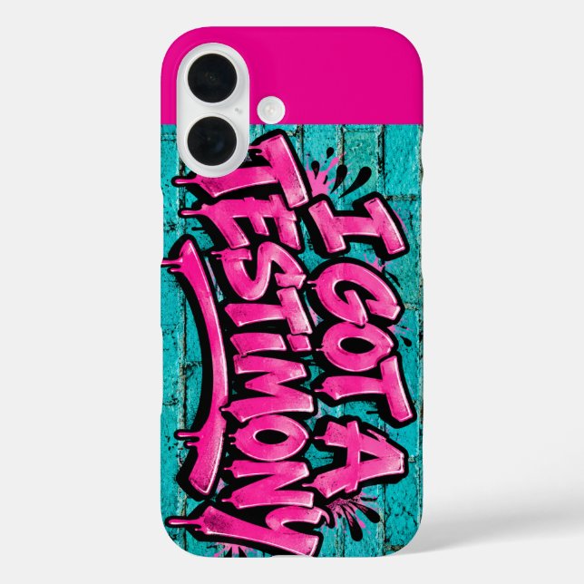 Funda iPhone 16 Tengo un testimonio  (Reverso )