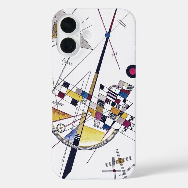 Funda iPhone 16 Tensión Delicada #85 - Arte Moderno de Kandinsky (Reverso )