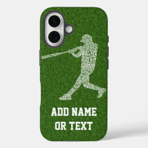 Funda iPhone 16 Terminología del jugador de béisbol Softball