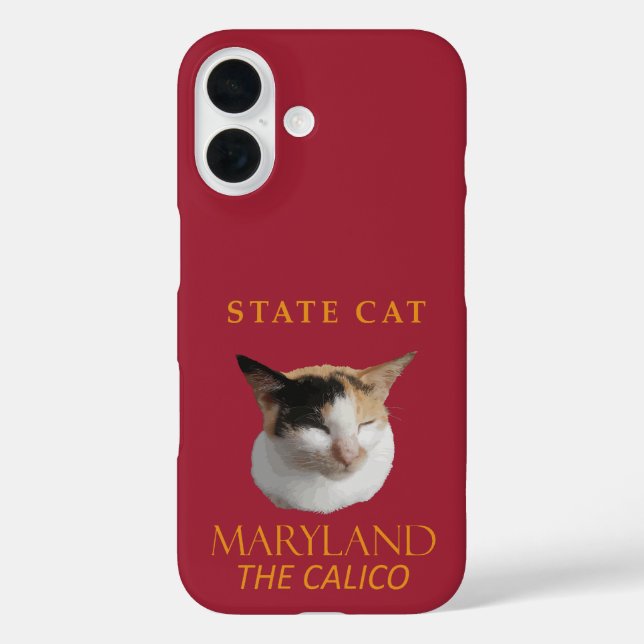 Funda iPhone 16 Territorio De Maryland Cat El Calico (Reverso )