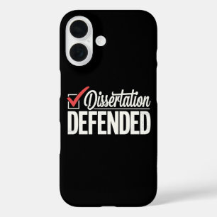 Funda iPhone 16 Tesis Defendida Graduado Doctorado Graduación