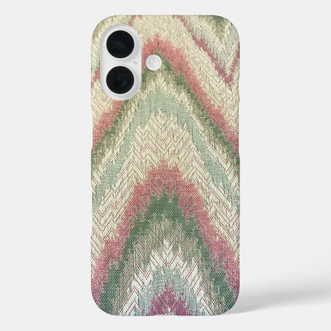 Funda iPhone 16 Textil de Zigzag (Reverso )