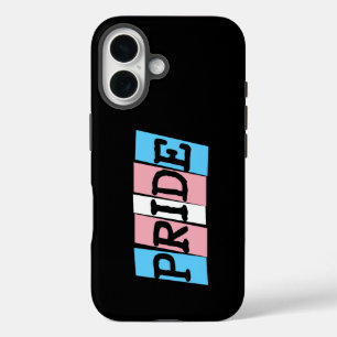 Funda iPhone 16 Texto del Orgullo Transgénero