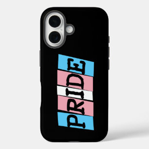 Funda iPhone 16 Texto del Orgullo Transgénero