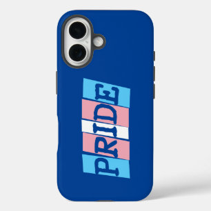 Funda iPhone 16 Texto del Orgullo Transgénero