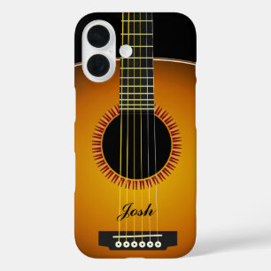 Funda iPhone 16 Textura de fondo de guitarra